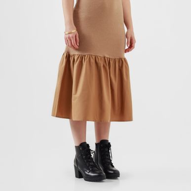 Vestido Cuello Redondo Manga Sisa