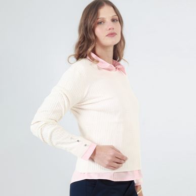 Sweater Cuello Redondo Manga Larga