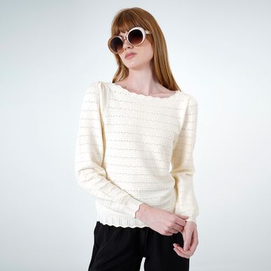 Sueter Cuello Camisero Manga Larga