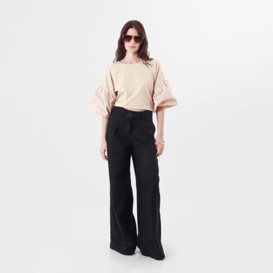 Pantalon Tiro Alto Bota Flare