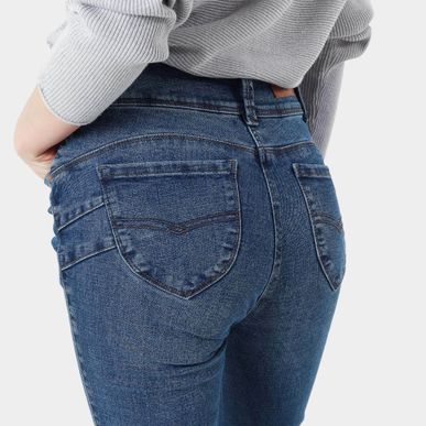 Jean Tiro Alto Bota Skinny