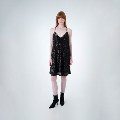 Vestido Medio De Tiras