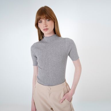 Sweater Cuello Redondo Manga 3/Cuartos