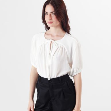 Blusa Cuello Redondo Manga 3Cuartos