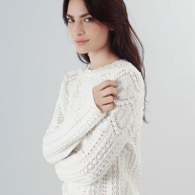 Sweater Cuello Redondo Manga Larga