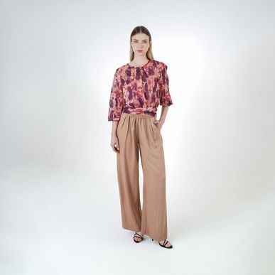 Blusa Cuello Redondo Manga Larga