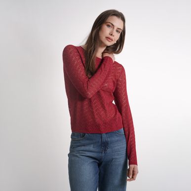 Sweater Cuello Redondo Manga Larga