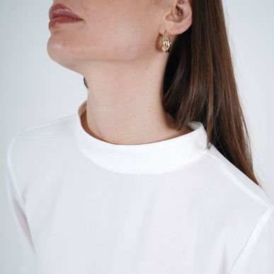 Blusa Cuello Alto Manga Larga