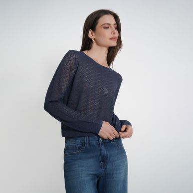 Sweater Cuello Redondo Manga Larga