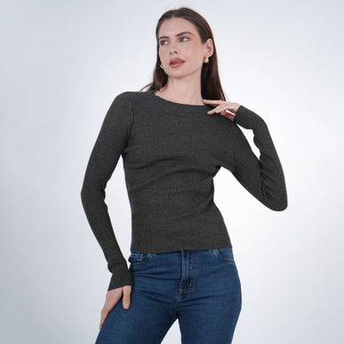 Sweater Cuello V Manga Larga