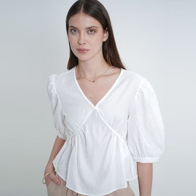 Blusa Cuello Redondo Manga 3/ Cuartos