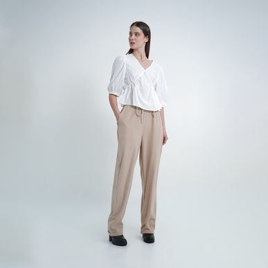 Blusa Cuello Redondo Manga 3/ Cuartos