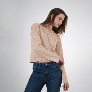 Camiseta Cuello Redondo Manga Larga