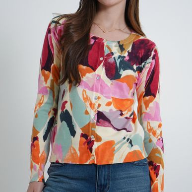 Sweater Cuello V Manga Larga