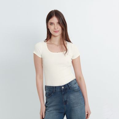 Camisea Cuello Cuadrado Manga Corta