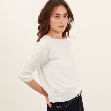 Sweater Cuello Redondo Manga Larga