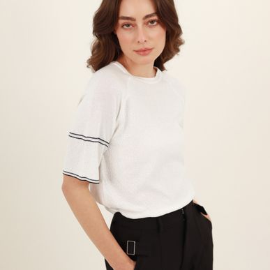 Sweater Cuello Redondo Manga Ranglan