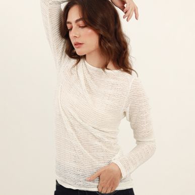 Camiseta Cuello Ojal Manga Larga