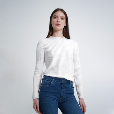 Sweater Cuello Redondo Manga Larga