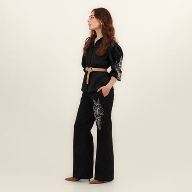 Blusa Cuello V Manga 3Cuartos