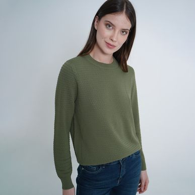 Sweater Cuello Redondo Manga Larga