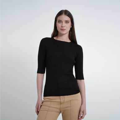 Sweater Cuello Redondo Manga Corta