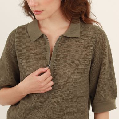 Sweater Cuello V Manga 3Cuartos