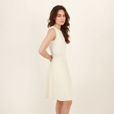 Vestido Cuello Redondo Manga Sisa