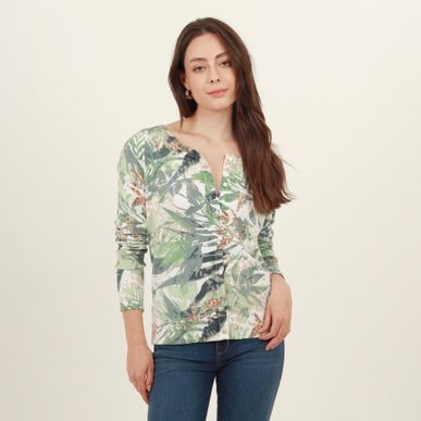 Sweater Cuello Redondo Manga Larga