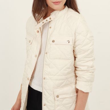 Chaqueta Acolchada Estilo Botón