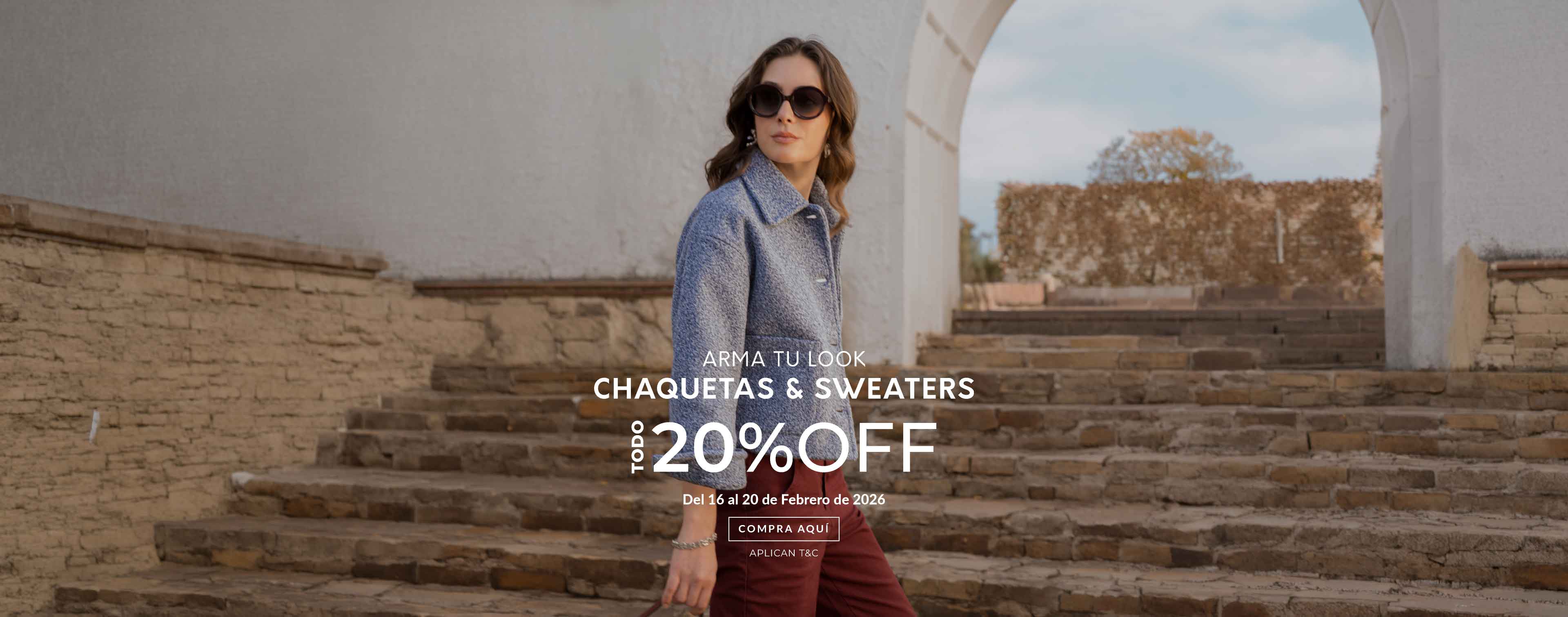 ARMA TU LOOK CHAQUETAS Y SWEATERS 20%